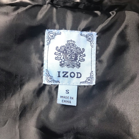 Izod Black Quilted Puffer Vest Sz Small NWOT NEW - Picture 4 of 7